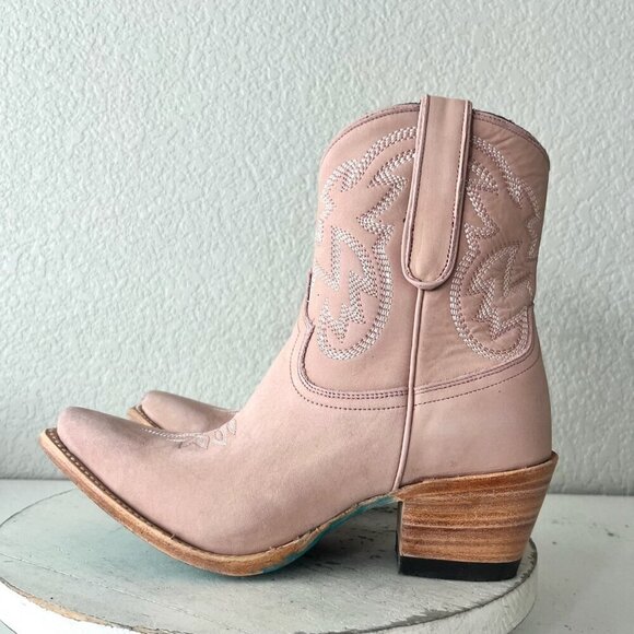 Lane SMOKESHOW Pink Cowboy Bootie Womens 8.5 Short Western Cowgirl Ankle Boots - Picture 5 of 15